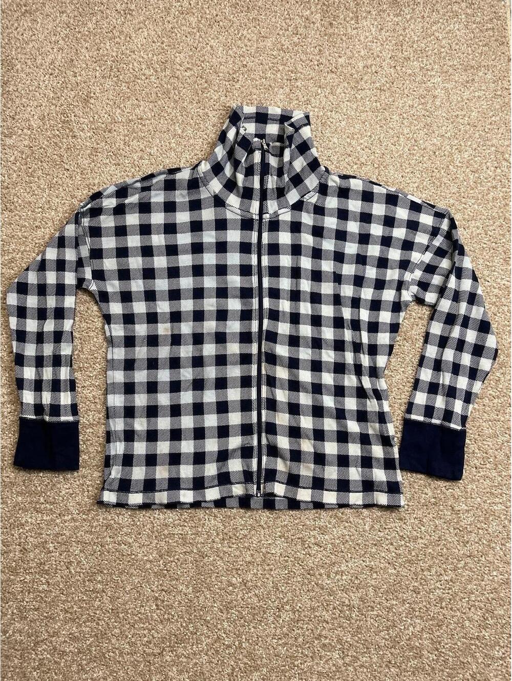 Lauren Ralph Lauren Sweater Jacket 100% Cotton Full Zip Size Large